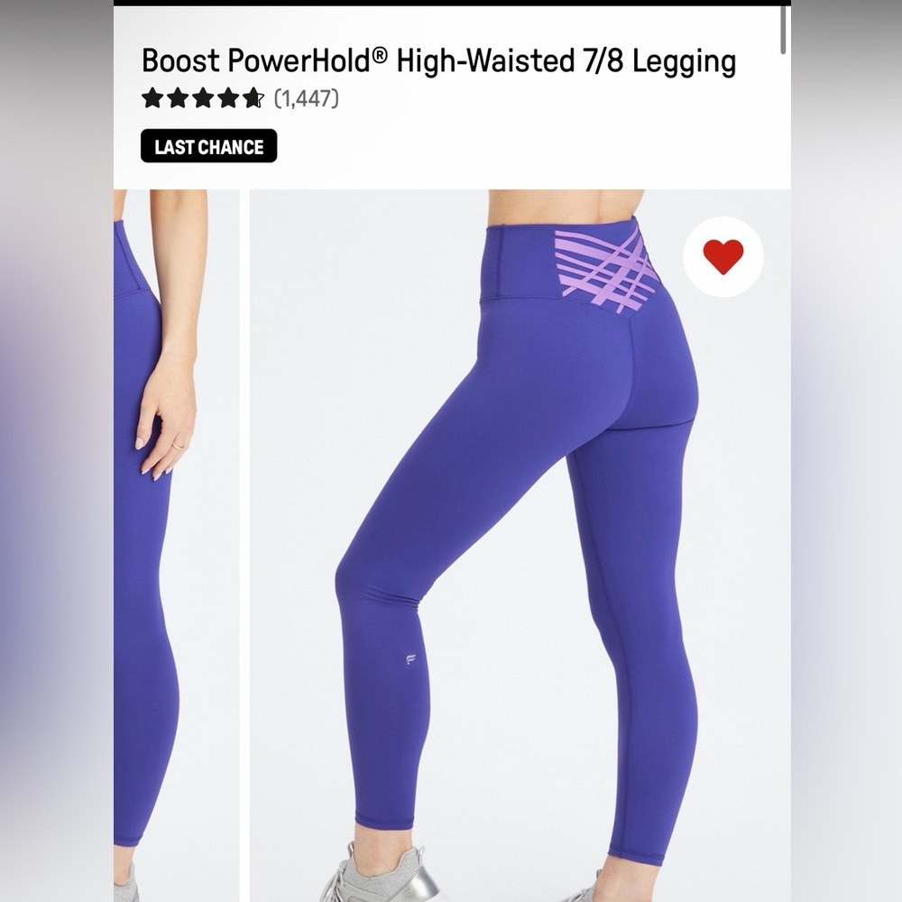 Fabletics Purple High-Waisted Leggings